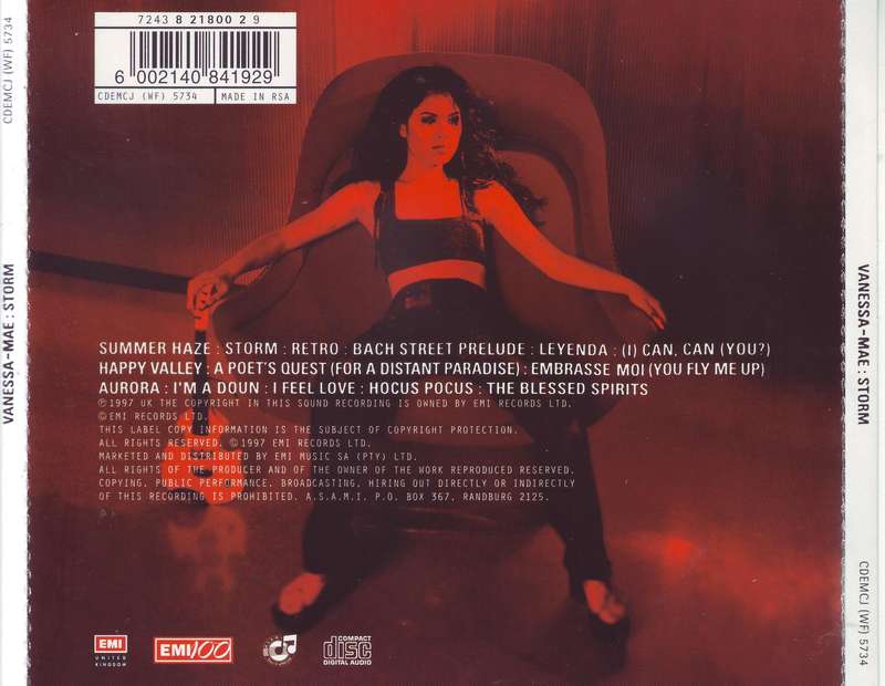 VANESSA-MAE - Storm (CD) CDEMCJ (WF) 5734  VG