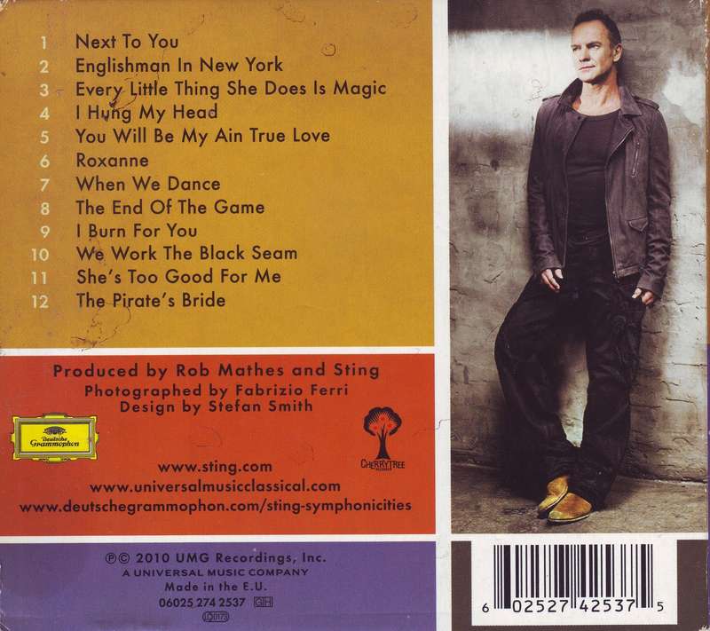 STING - Symphonicities (CD, gatefold)  06025 274 2537 VG+