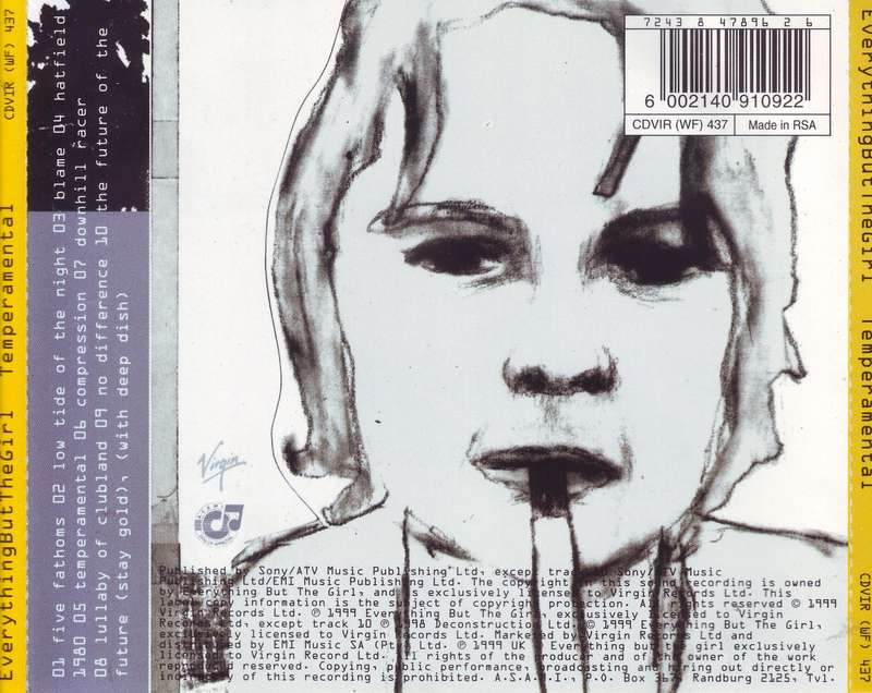 EVERYTHING BUT THE GIRL - Temperamental (CD) CDVIR (WF) 437 EX