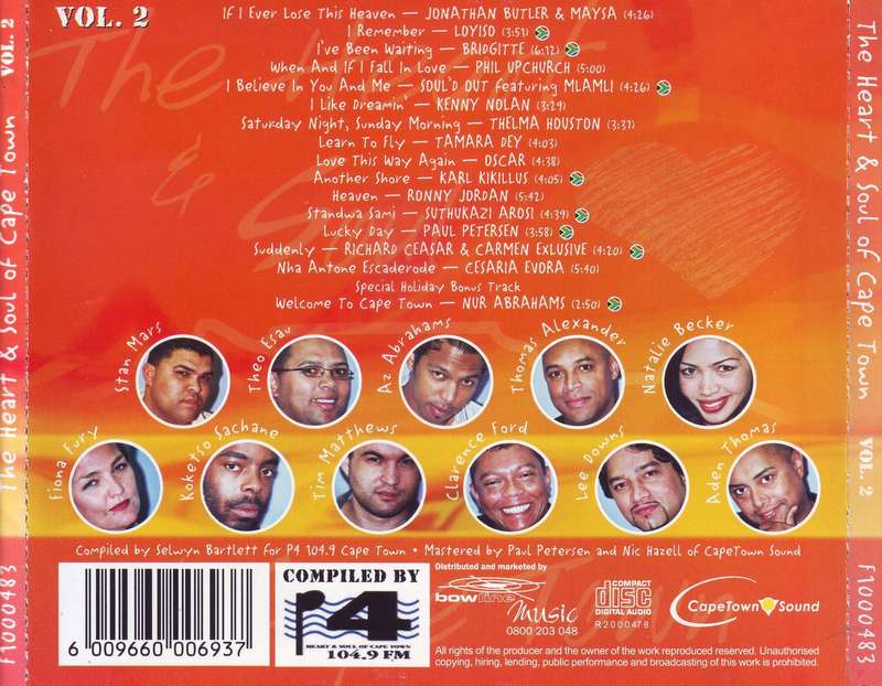 THE HEART & SOUL OF CAPE TOWN VOL.2 - Compilation (CD) R2000476 VG+