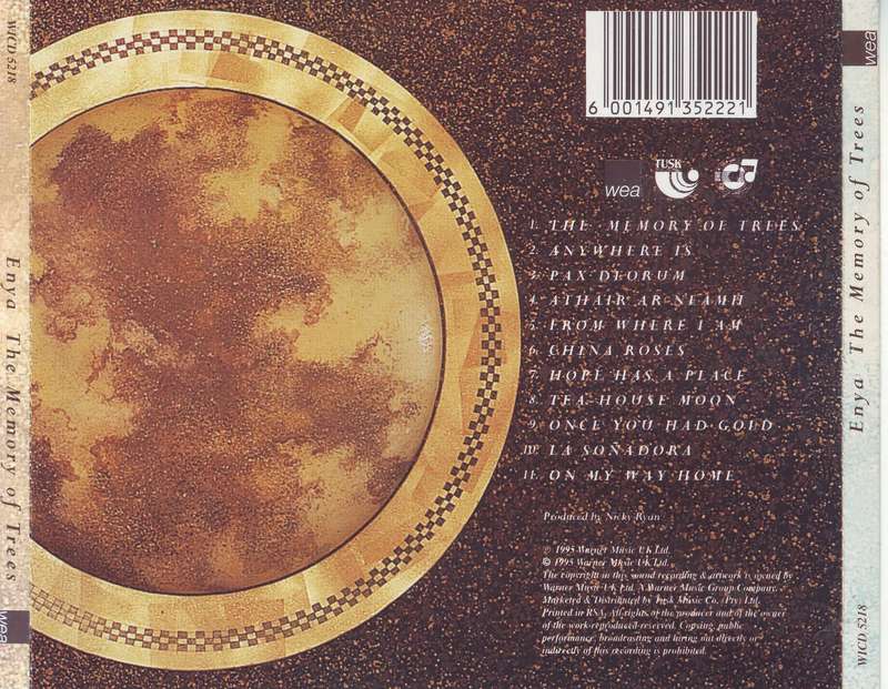 ENYA - The memory of trees (CD) WICD 5218 NM-