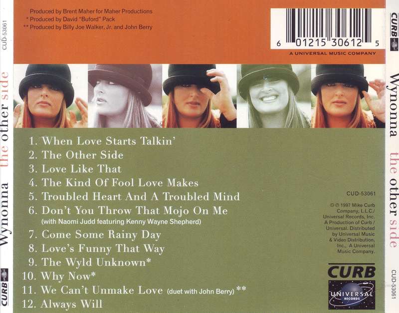 WYNONNA - The other side (CD) CUD-53061  VG+