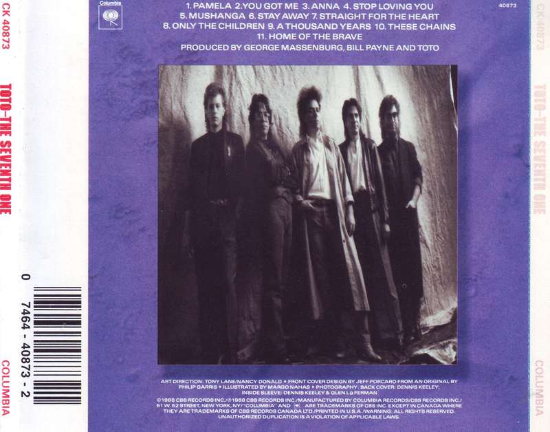 TOTO - The seventh one (CD) CK 40873 NM