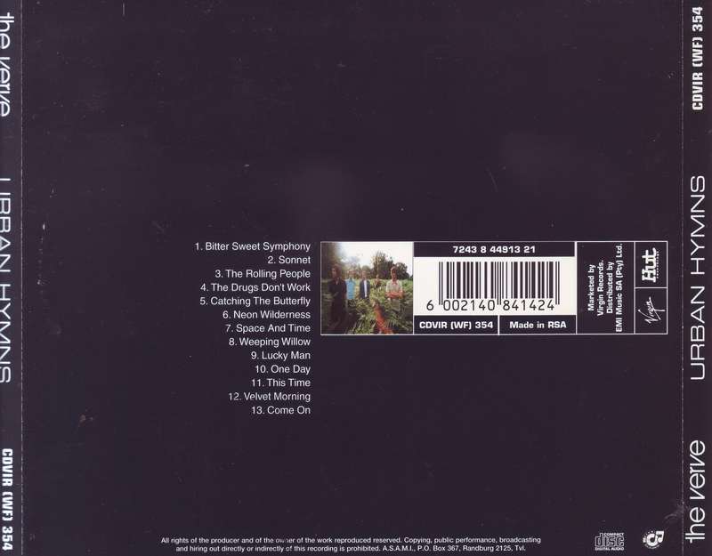THE VERVE - Urban hymns (CD) CDVIR (WF) 354 NM-