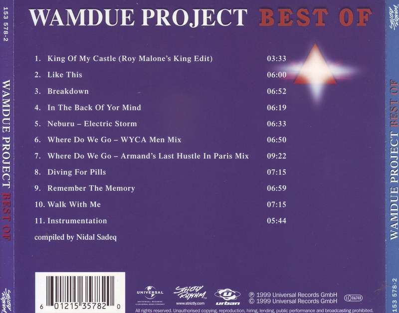 WAMDUE PROJECT - Best of (CD) 153 578-2 VG+