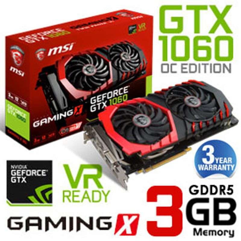 MSI GeForce GTX 1060 3GB GAMING X