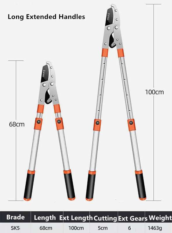 Gardening Large and Longer Shears for Thick Tree Branches (68-100cm)