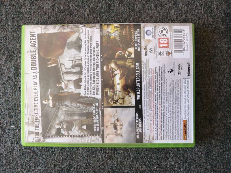 Xbox 360 Splinter Cell Double agent