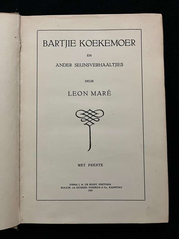 Bartjie Koekemoer en ander seunsverhaaltjies by Leon Mare