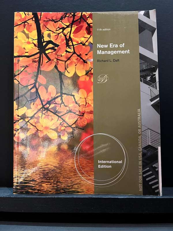 New Era of Management (11th edition) by Richard L. Daft