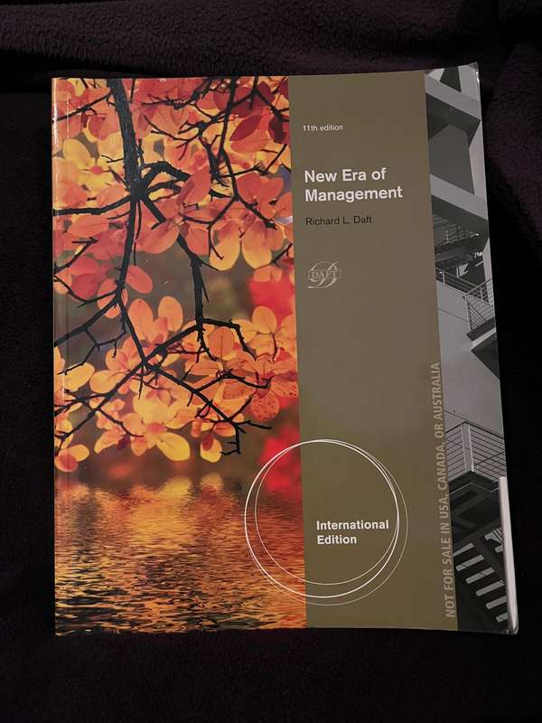 New Era of Management (11th edition) by Richard L. Daft