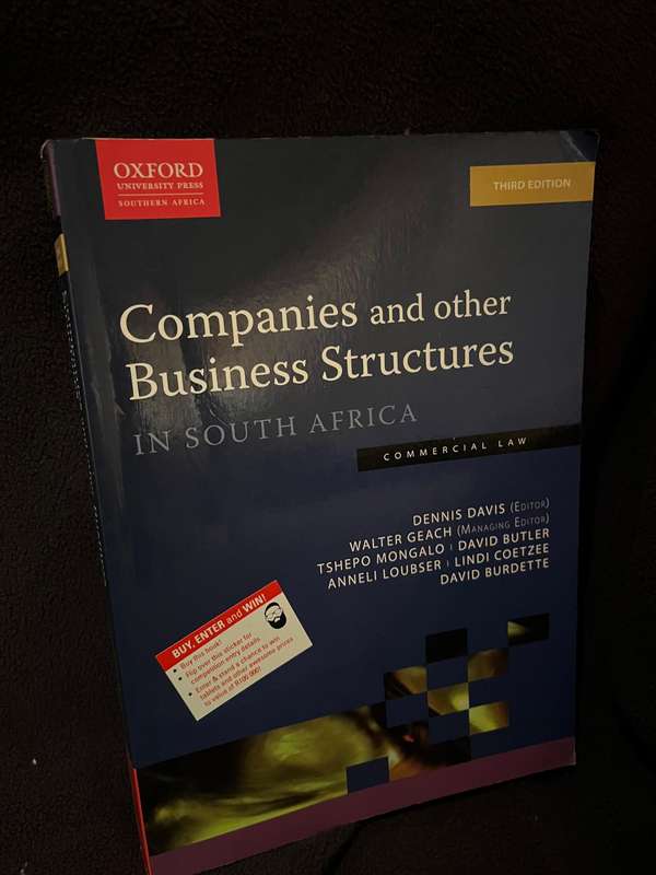Companies and Other Business Structures in South Africa (3rd Edition) by Dennis Davis