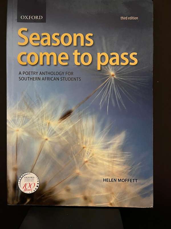 Seasons come to pass - poetry anthology for SA students (3rd Ed.) by Moffett