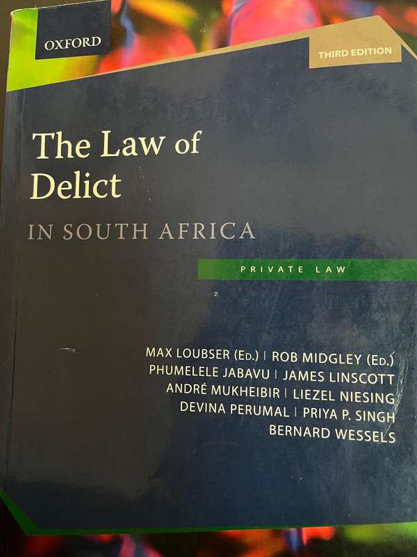 The Law of Delict (3rd Ed.) by Loubser, Midgley