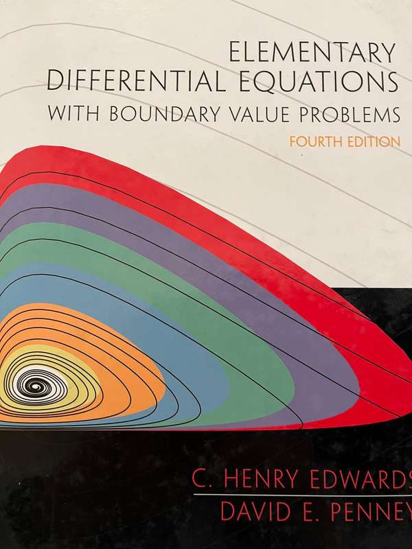 Elementary Differential Equations (4th Ed.) by Edwards and Penney