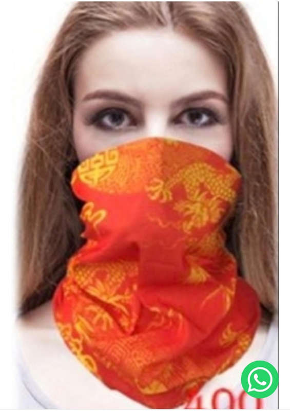 Buff face masks tubes