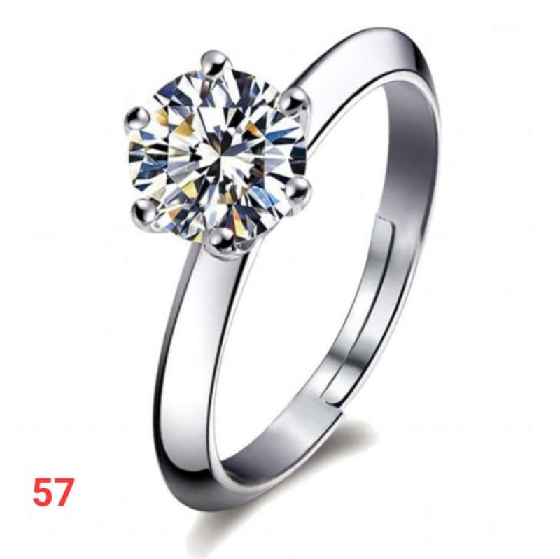 4 assorted zircon rings