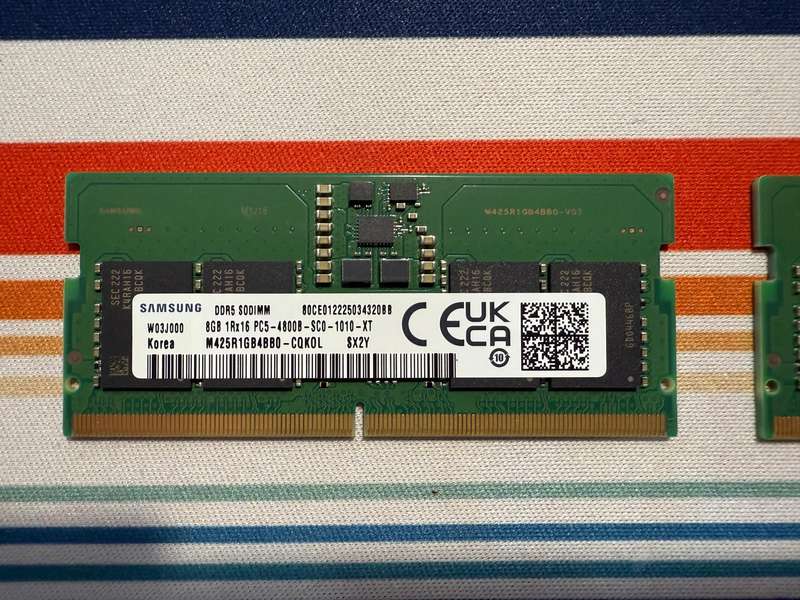 Samsung 8GB DDR5 4800MHz SODIMM Laptop RAM  Set of 2 (16GB Total)