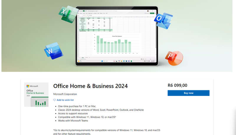 Microsoft Office 2024 Home & Business for PC & Mac