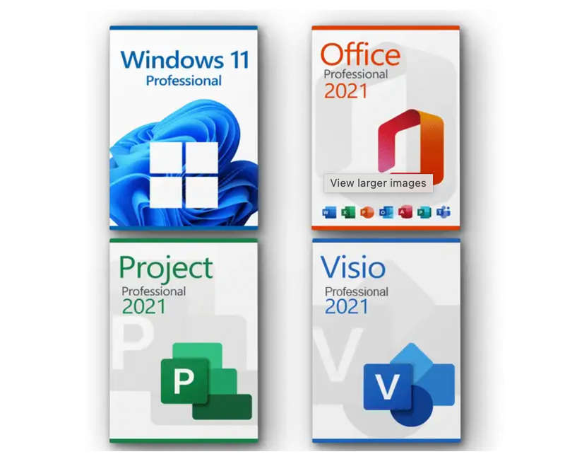 Windows 11 Professional + Office 2021 + Project 2021 + Visio 2021 Professional