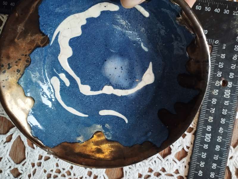Beautiful Raku-fired bowl
