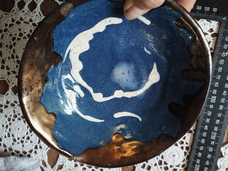 Beautiful Raku-fired bowl