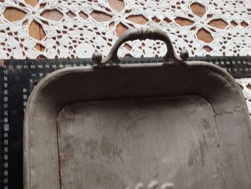 Vintage metal tray French style