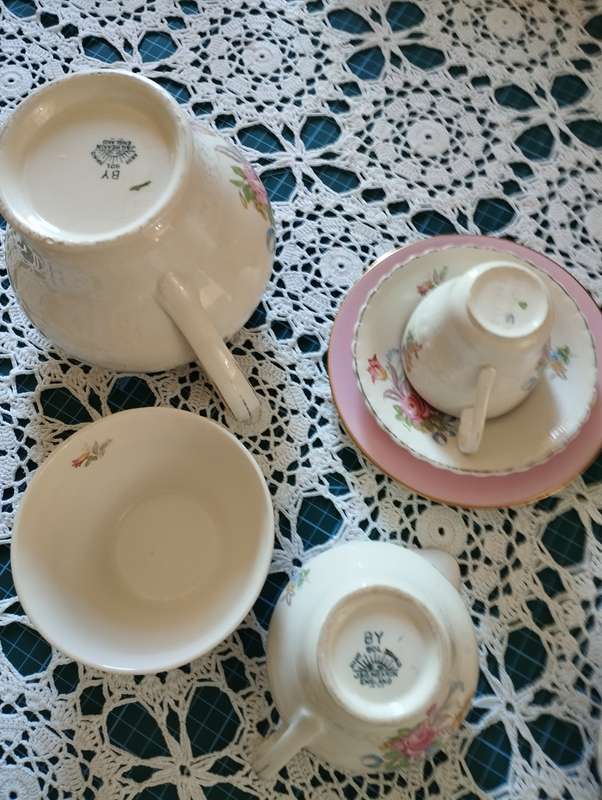 J&G Meakin Sol (Rose and ribbon design) one place teaset