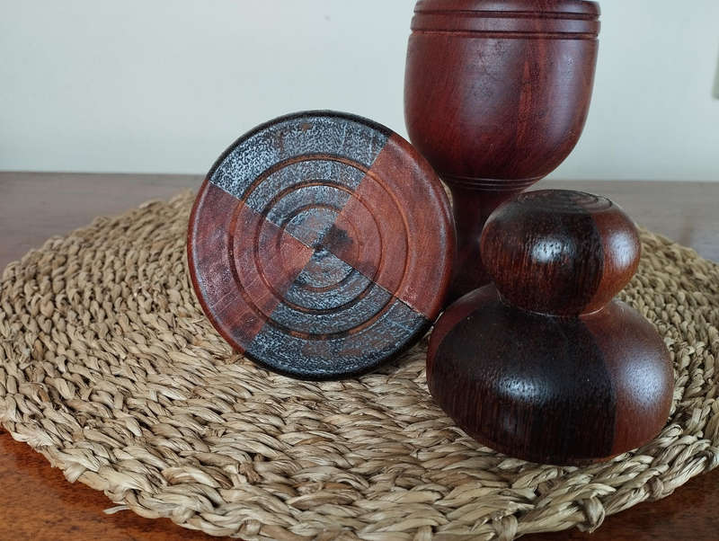 Trinket box two-tone wood