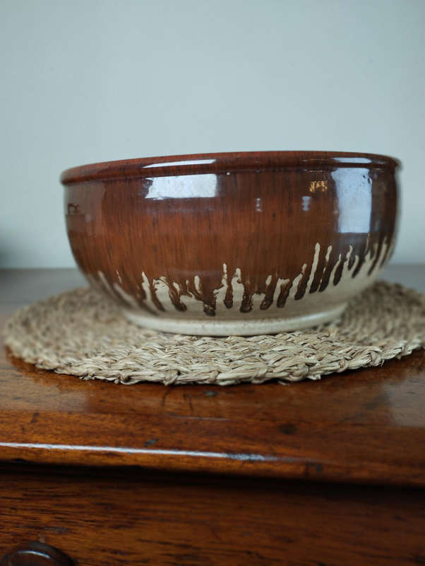 Pottery bowl mid-century style
