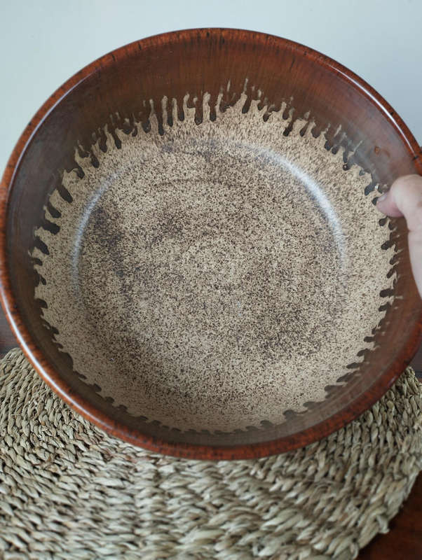 Pottery bowl mid-century style