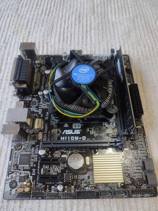 intel i5 6th gen CPU + motherboard + memory 16GB DDR4