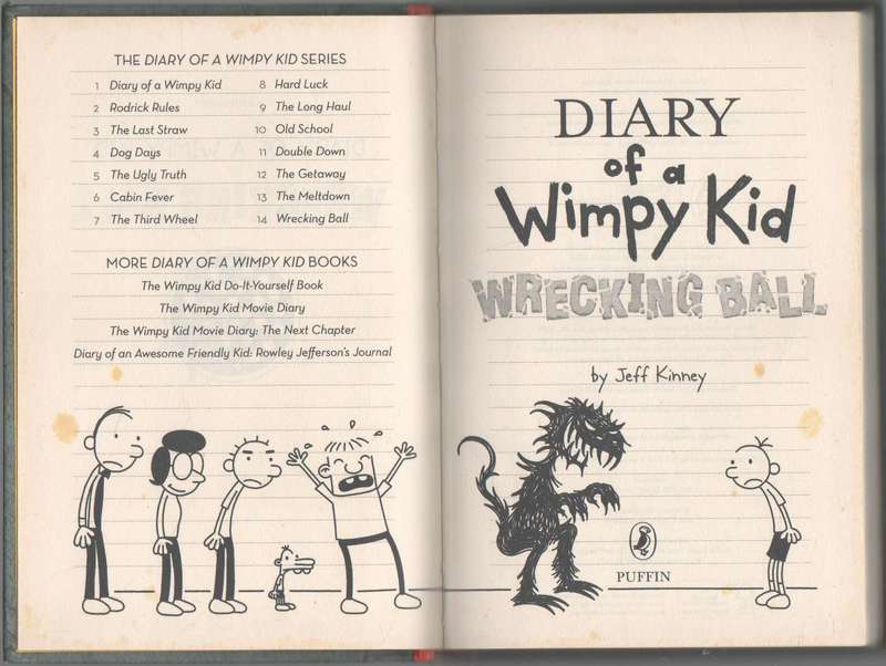 DIARY OF A WIMPY KID , WRECKING BALL - JEFF KINNEY (2019)