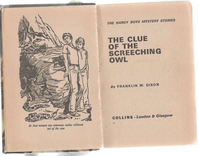 THE CLUE OF THE SCREECHING OWL - FRANKLIN W DIXON (THE HARDY BOYS SERIES - 1972)
