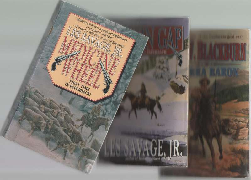 THREE PAPERBACK WESTERNS: LES SAVAGE JUNIOR AND TOM W BLACKBURN