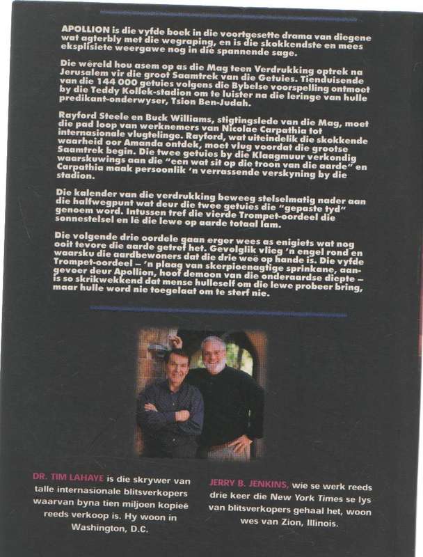 APOLLION - TIM LAHAYE AND JERRY B JENKINS (1 STE UITGAWE 1999)