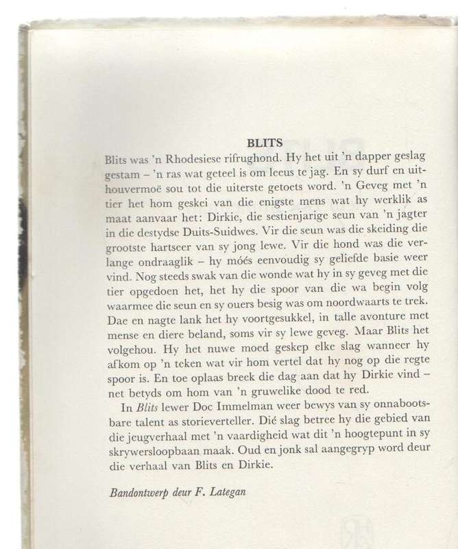 BLITS - DOC IMMELMAN (2 DE DRUK 1973)