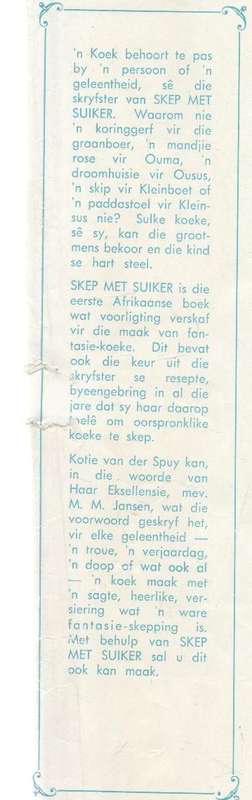 SKEP MET SUIKER - KOTIE VAN DER SPUY (1954)