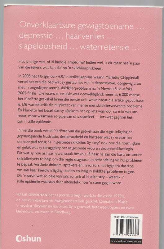 DIE STILLE EPIDEMIE - MARIETTE CHIPPINDALL MET MARIE OPPERMAN (1 STE DRUK 2008)