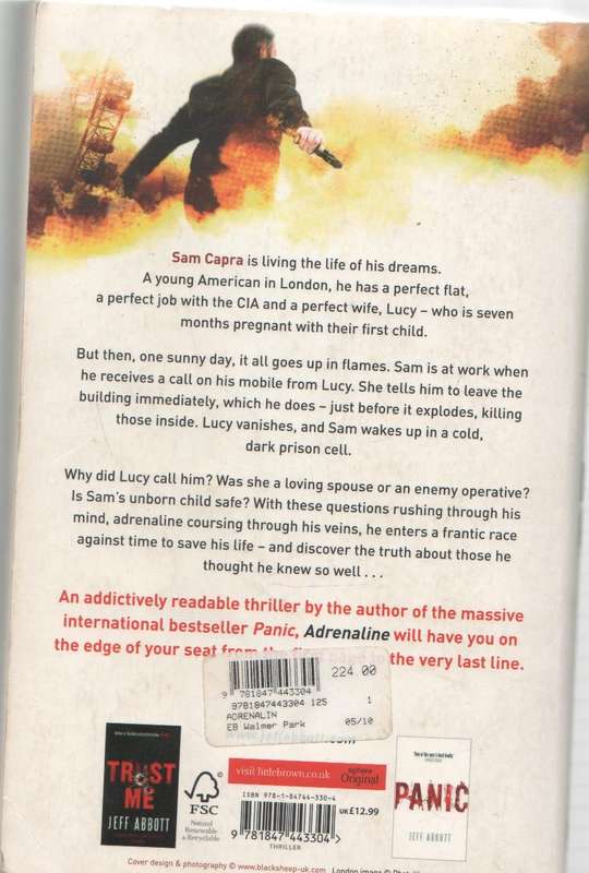 ADRENALINE - JEFF ABBOTT (1 ST PUBLISHED 2010)