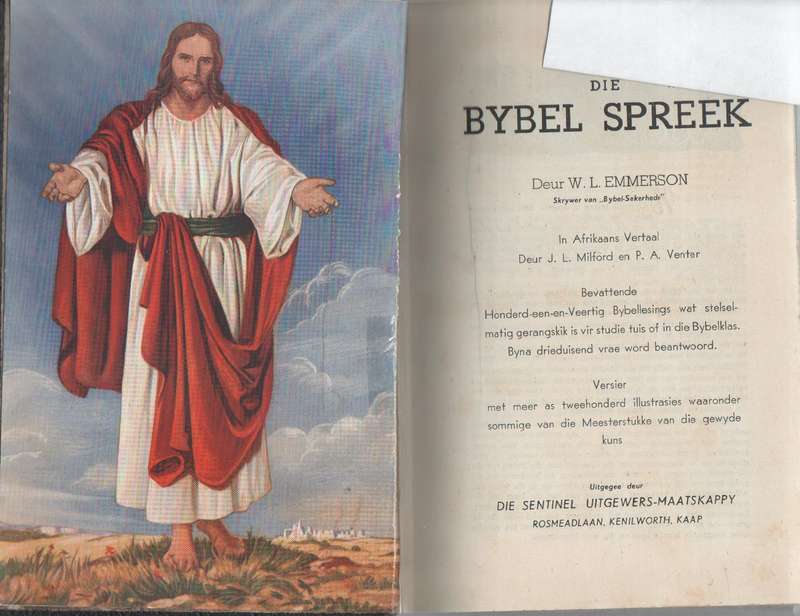 DIE BYBEL SPREEK - JL MILFORD EN P A VENTER (GEEN DATUM)