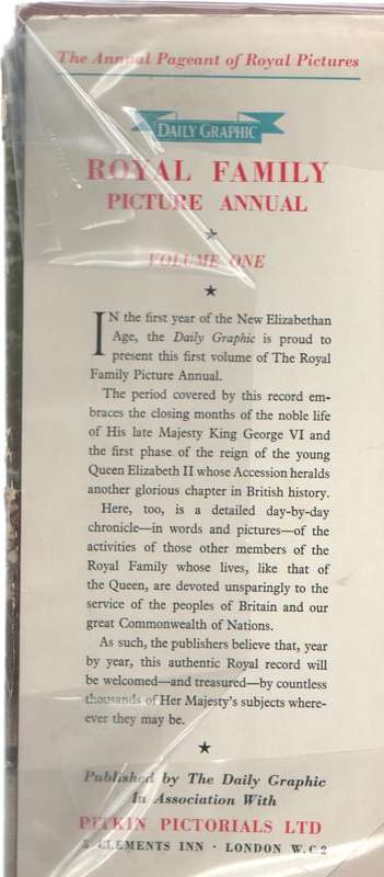 ROYAL FAMILY PICTURE ANNUAL  VOLUME ONE - SARAH LANGTON  (OLD)