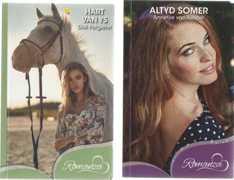 TIEN ROMANZA BOEKE MET VERSKEIE TITELS