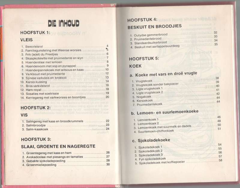 ERINA BEZUIDENHOUT RESEPTEBOEK - WENRESEPTE 1 (1 STE UITGAWE 1974)