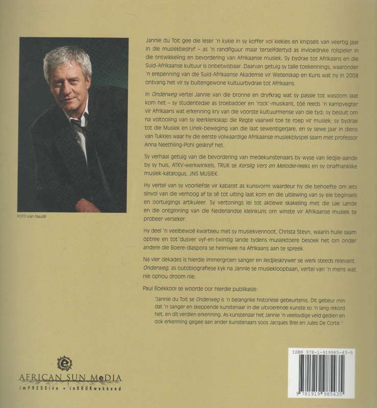 ONDERWEG 'N MUSIEKSTORIE VAN 40 JAAR - JANNIE DU TOIT (1 STE UITGAWE 2011)