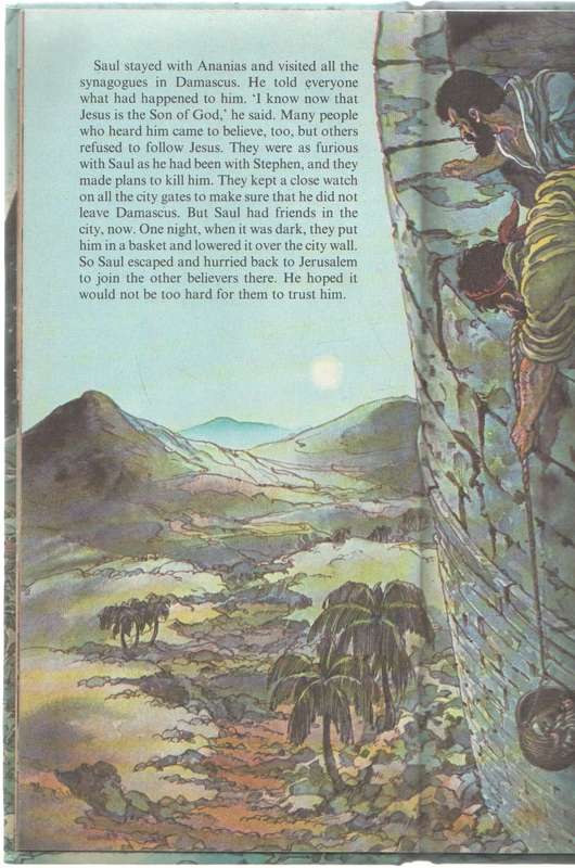 PAUL MEETS JESUS - A LADYBIRD BIBLE BOOK (1 ST PUBLISHED 1980)  - JENNY ROBERTSON