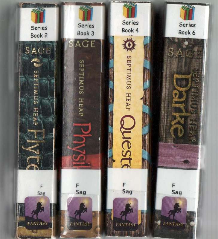 FOUR ANGIE SAGE  SEPTIMUS HEAP PAPERBACKS: BOOK NUMBERS 2, 3, 4 & 6