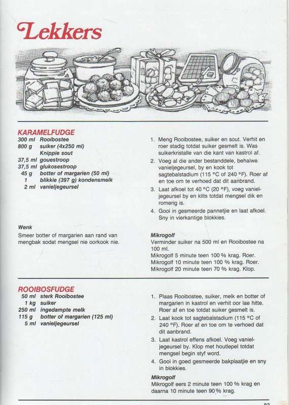 SKINK EN SKEP MET ROOIBOS - HUISHOUDKUNDIGES VAN DIE ROOIBOSTEERAAD