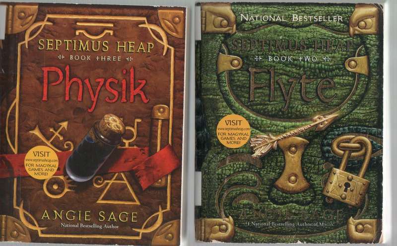 FOUR ANGIE SAGE  SEPTIMUS HEAP PAPERBACKS: BOOK NUMBERS 2, 3, 4 & 6