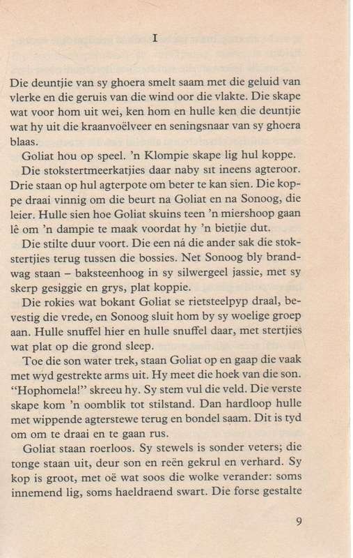 SONOOG , DIE LEWE VAN 'N GRAAITJIE - RUDOLF ERASMUS (1 STE UITGAWE 1990) JEUGVERHAAL